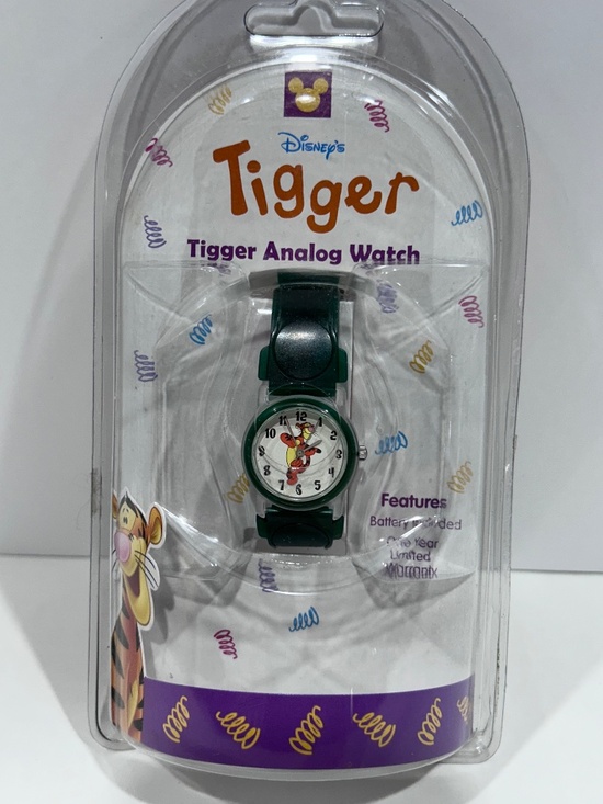 NEW Vintage Disney Seiko SII Collectible Green wristband TIGGER fac watch ANALOG